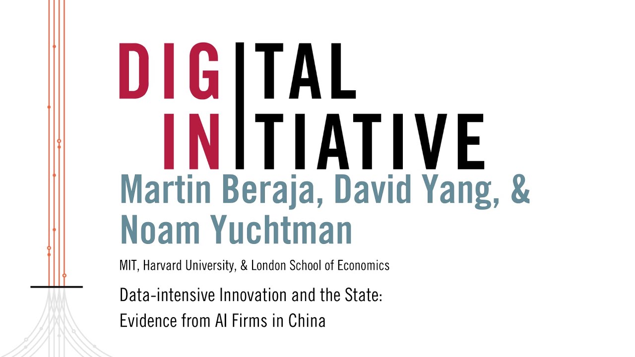 Data-Intensive Innovation and the State: Evidence from AI Firms in China | David Yang