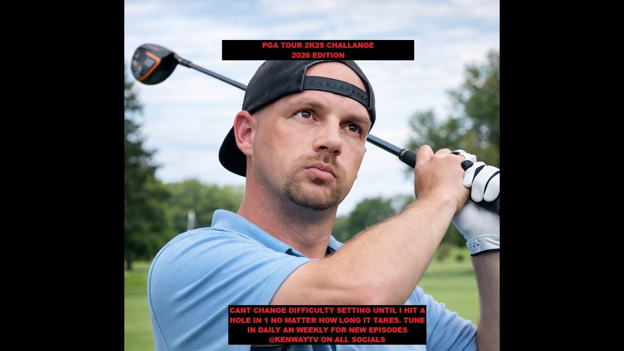 PLAYING PGA TOUR 2K25 AMATURE MODE UNTIL I HIT A HOLE IN 1 THEN ILL UP THE DIFFICULTY #golf #twitch