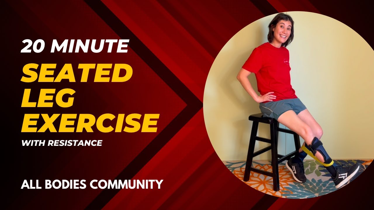 Seated Leg Exercise with Resistance CMTdefy
