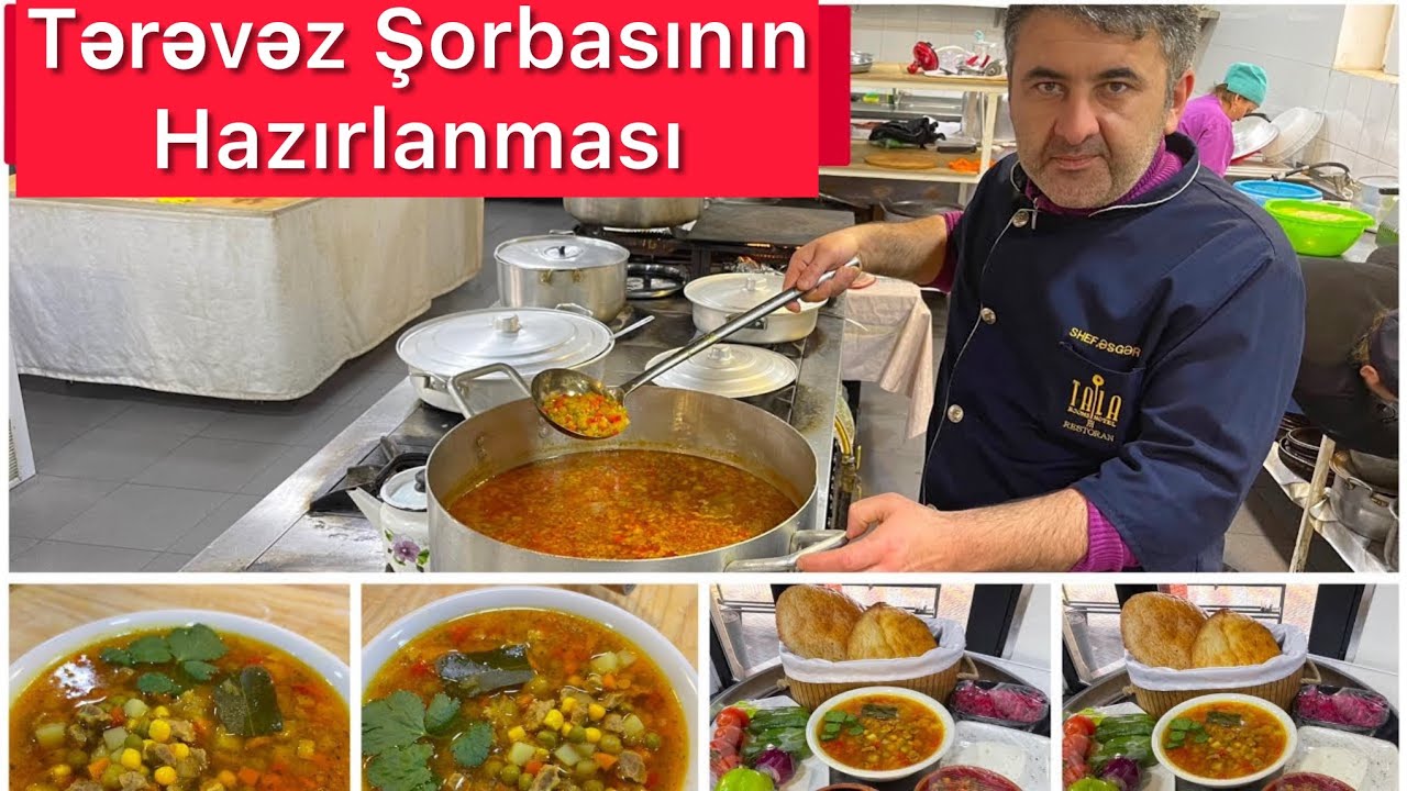 Tərəvəz şorbasının hazırlanması / Sizdə bişirin dadını görün 