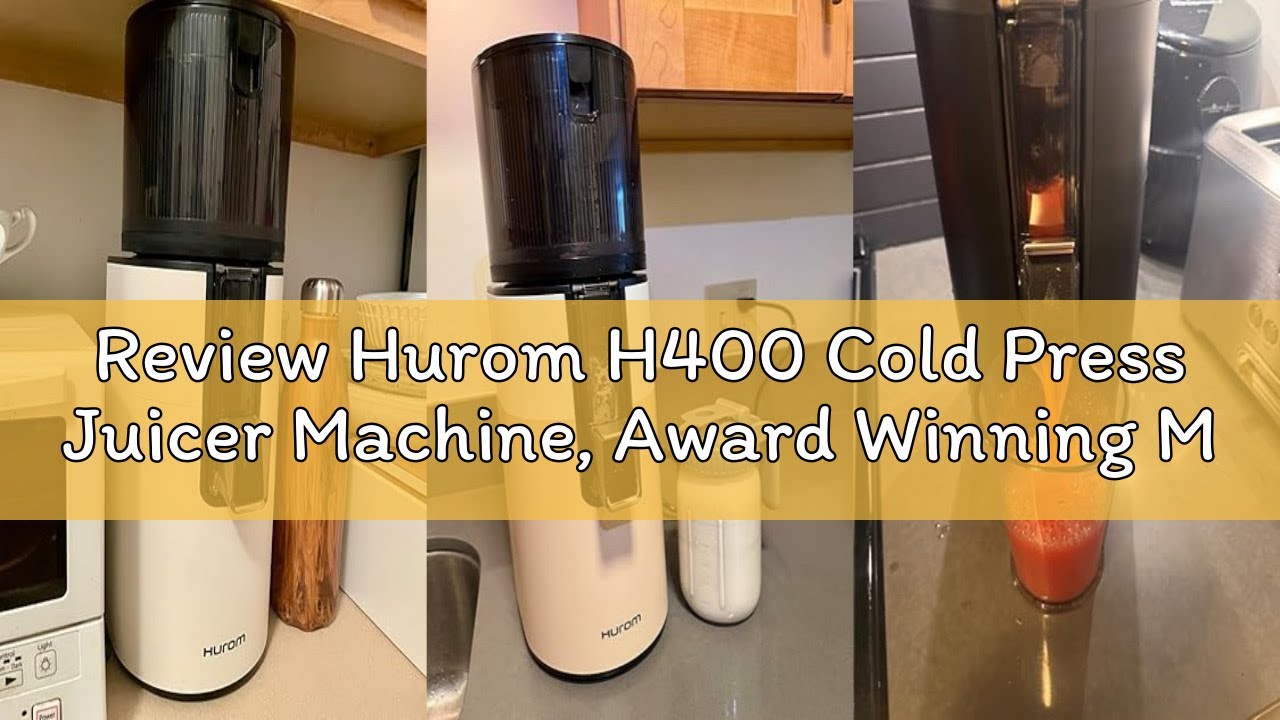 Review Hurom H400 Cold Press Juicer Machine, Award Winning Masticating Slow Juicer, Easy to Clean, S
