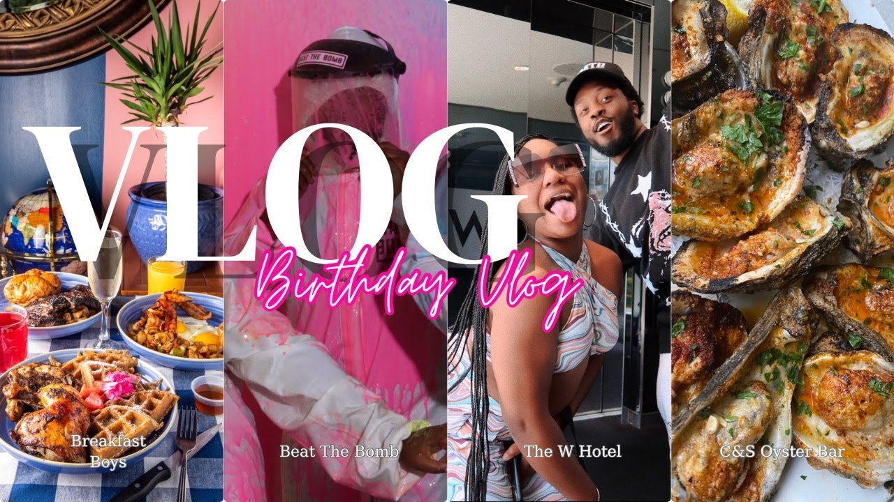 Ultimate 24th Birthday Weekend: Food, The W Hotel, Swimming, Nail Salon & Beat The Bomb | Vlog 2023
