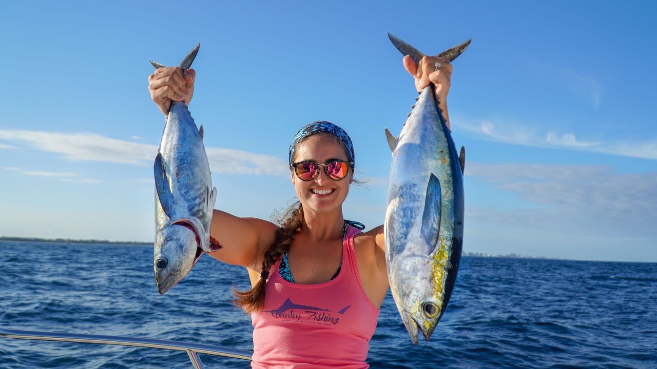 TUNA Burgers! CATCH CLEAN & COOK Blackfin Tuna!