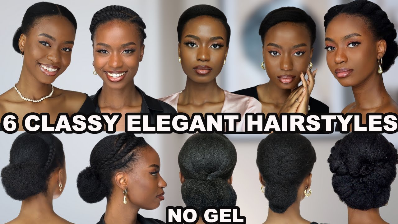 6 ПРОСТЫХ, СТИЛЬНЫХ, ЭЛЕГАНТНЫХ, СОБРАННЫХ ЕСТЕСТВЕННЫХ ПРИЧЕСОК НА 4C HAIR