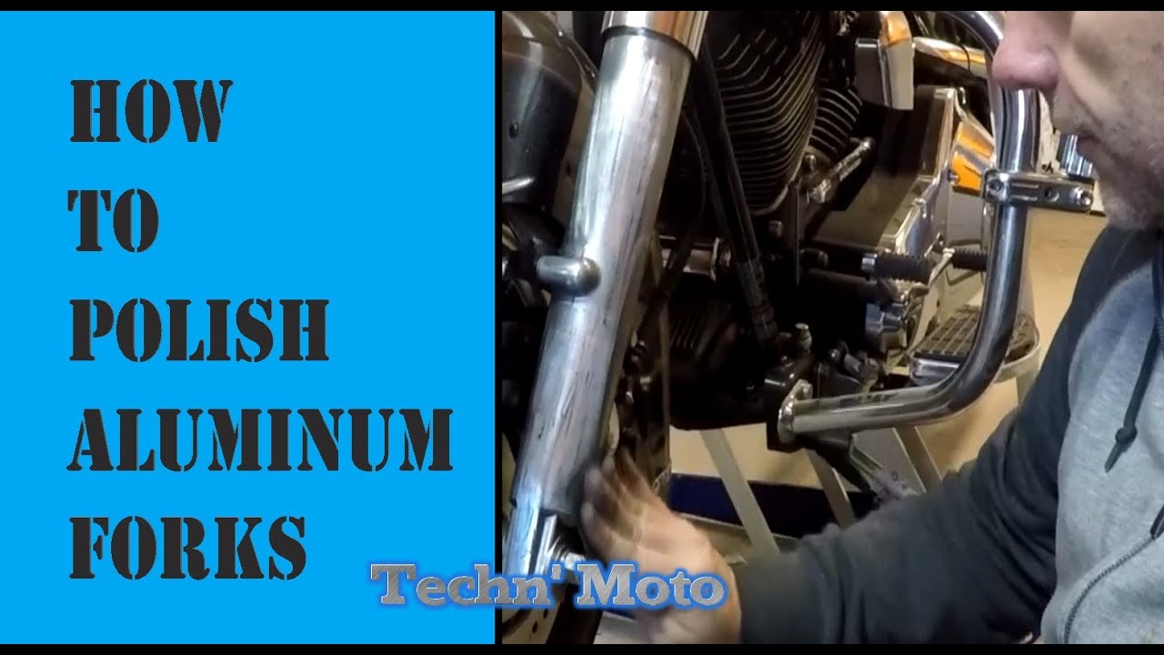 Aluminum Forks- Chrome Like Finish- easy to do | Techn' Moto