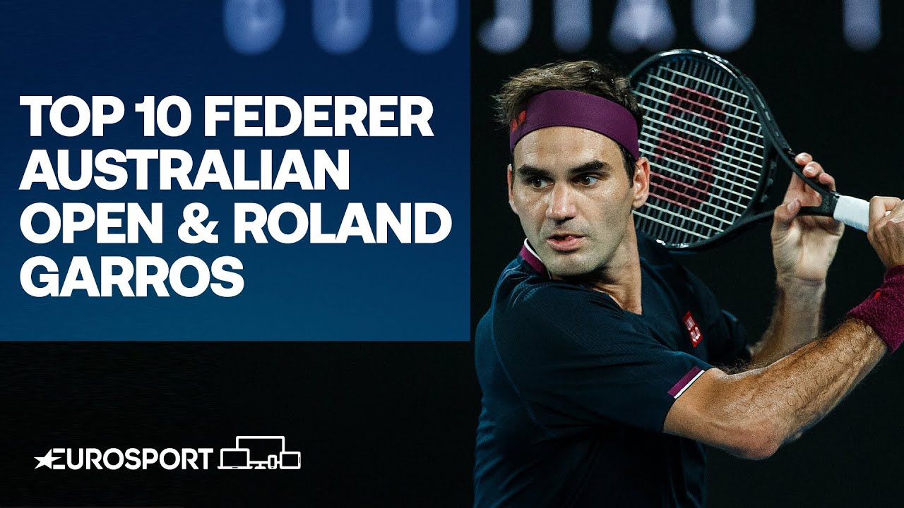 Top 10 Roger Federer's shots | Australian Open & Roland Garros | Tennis | Eurosport