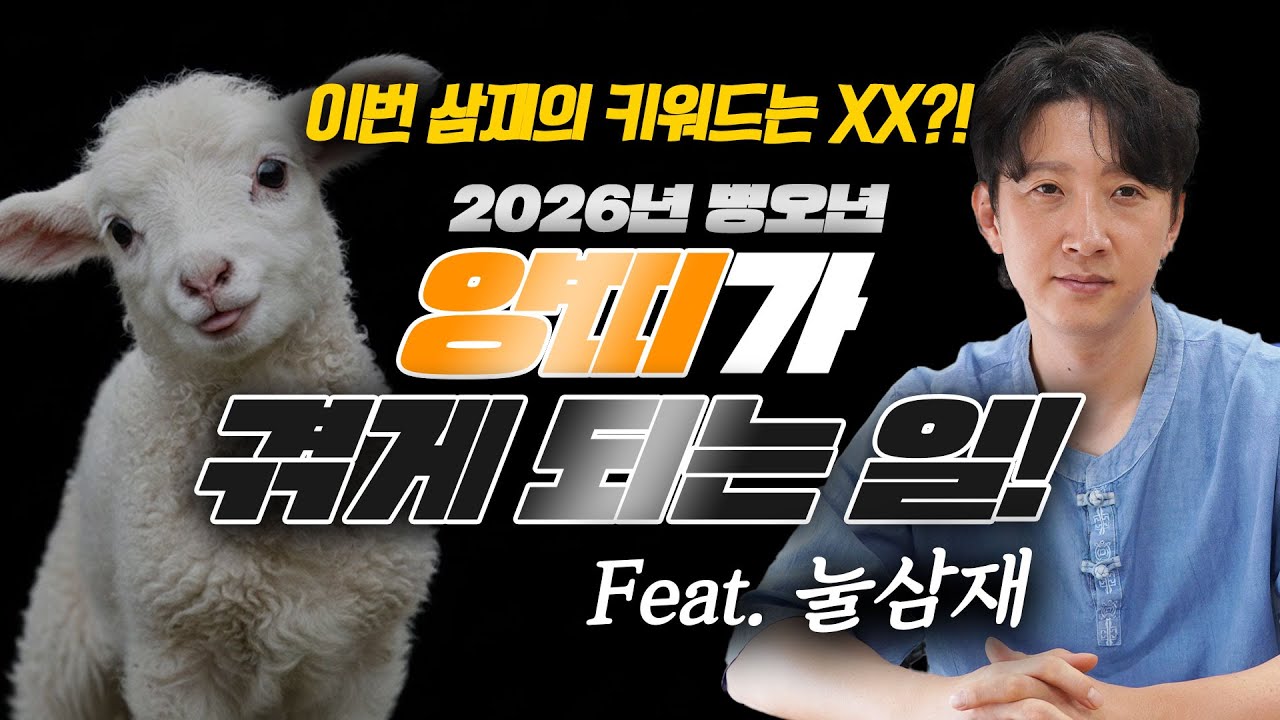 2026년 병오년 삼재 양띠 운세! 눌삼재 때 양띠가 겪게 되는 일... / 진짜 본게임은 2027년부터?! / 이렇게만 하면 복삼재 가능!