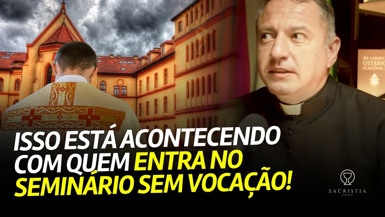 NEM TODO MUNDO QUE ENTRA NO SEMINÁRIO VIRA PADRE | SACRISTIA COM PE. ANTÔNIO GONZALES