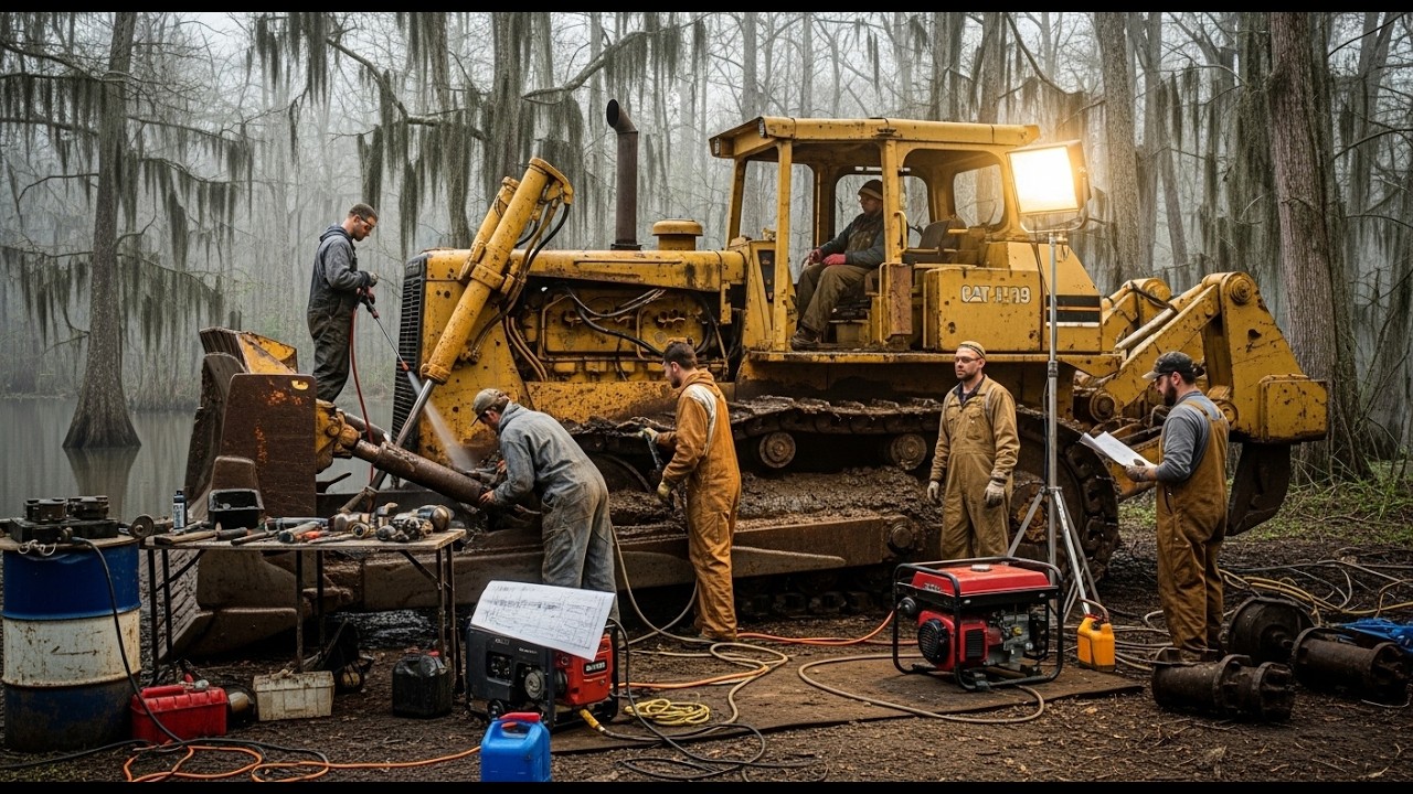 Restoring a Monster Bulldozer Swallowed by the Swamp 🚜🌊 | Extreme Heavy Equipment Recovery