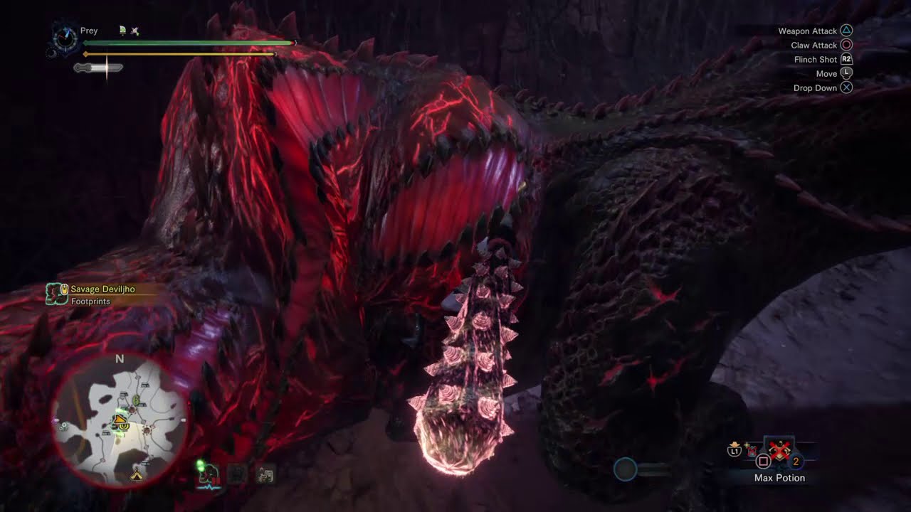 MHWI | Savage Deviljho vs Great Demon Rod 05'47
