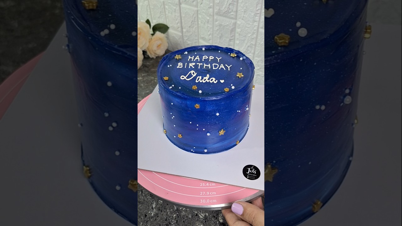DIY Galaxy/ Outer Space Cake in a Flash!