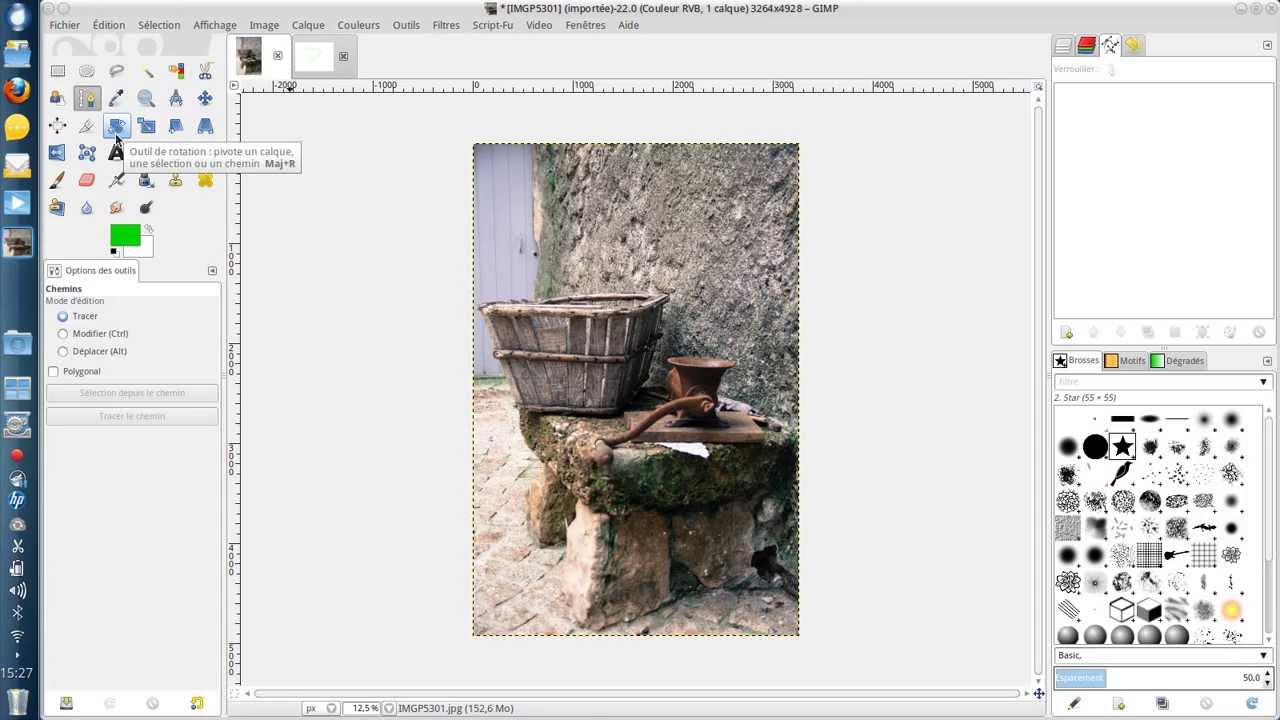 Tuto Gimp 10: Les chemins