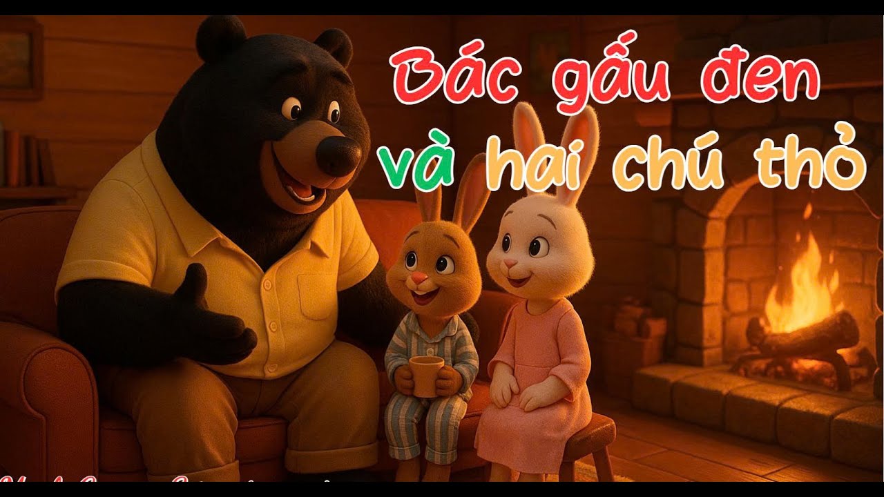 Bác Gấu Đen và Hai Chú Thỏ/Truyện Cổ Tích Việt Nam Ý Nghĩa/Bài học cuộc sống/ Phim hoạt hình 3D hay