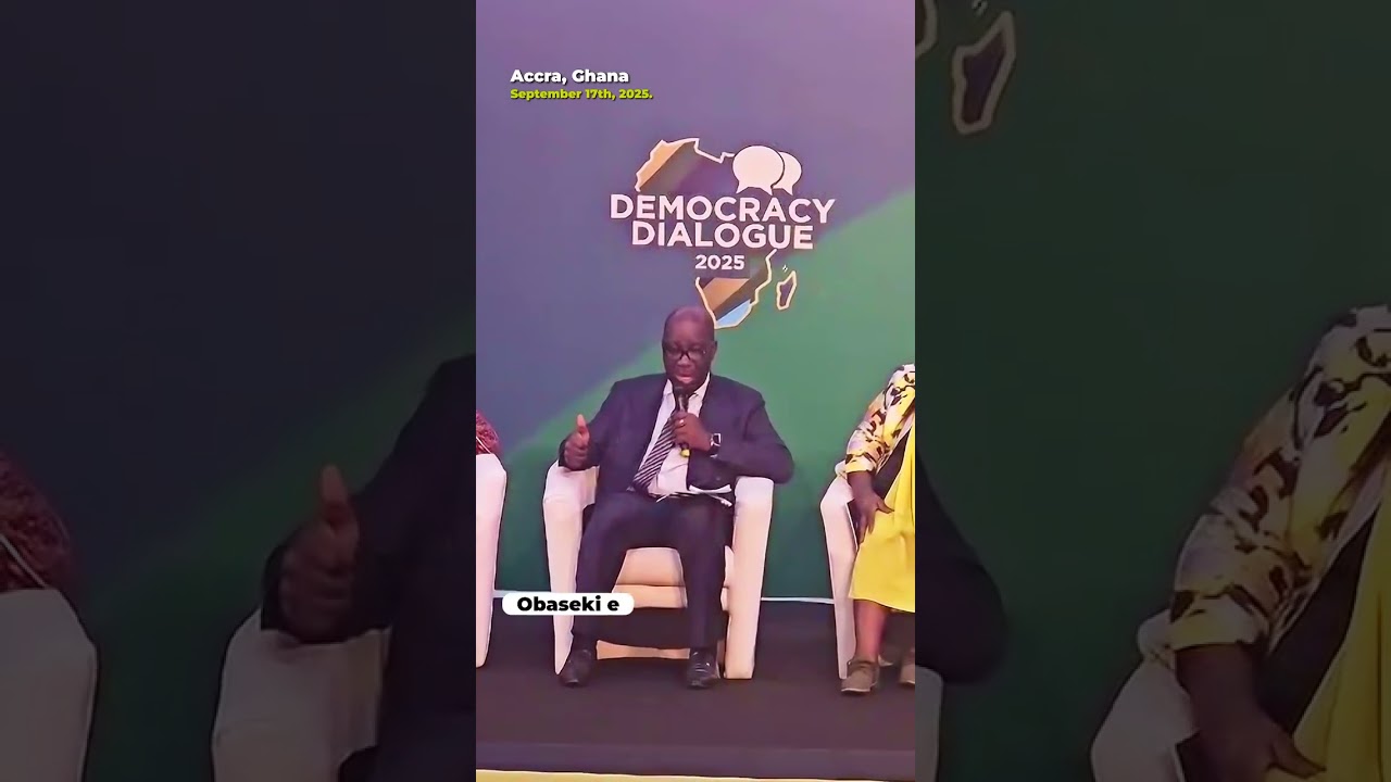 At the Goodluck Ebele Jonathan Foundation's Democracy Dialogue in Accra, Ghana...