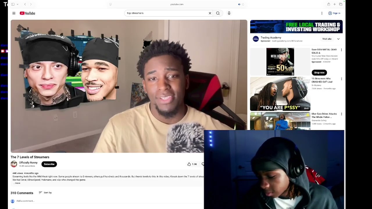 The 7 of levels of streamers. Reaction Video.