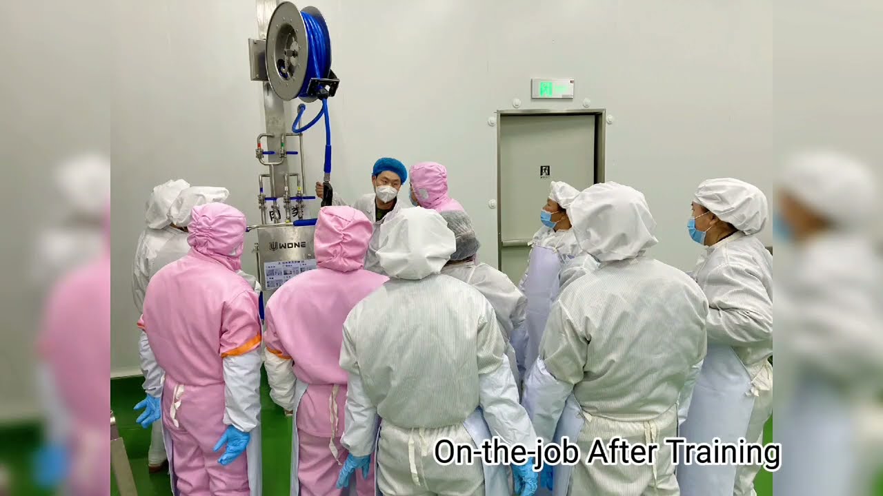 How is the Coke factory cleaned?