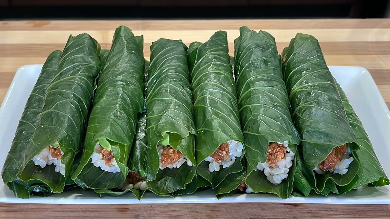 덜 짠 건강쌈장 하나 있으면 한끼 식사가 수월해요 | 케일말이로 깔끔하고 정갈한 든든한 도시락 만들기