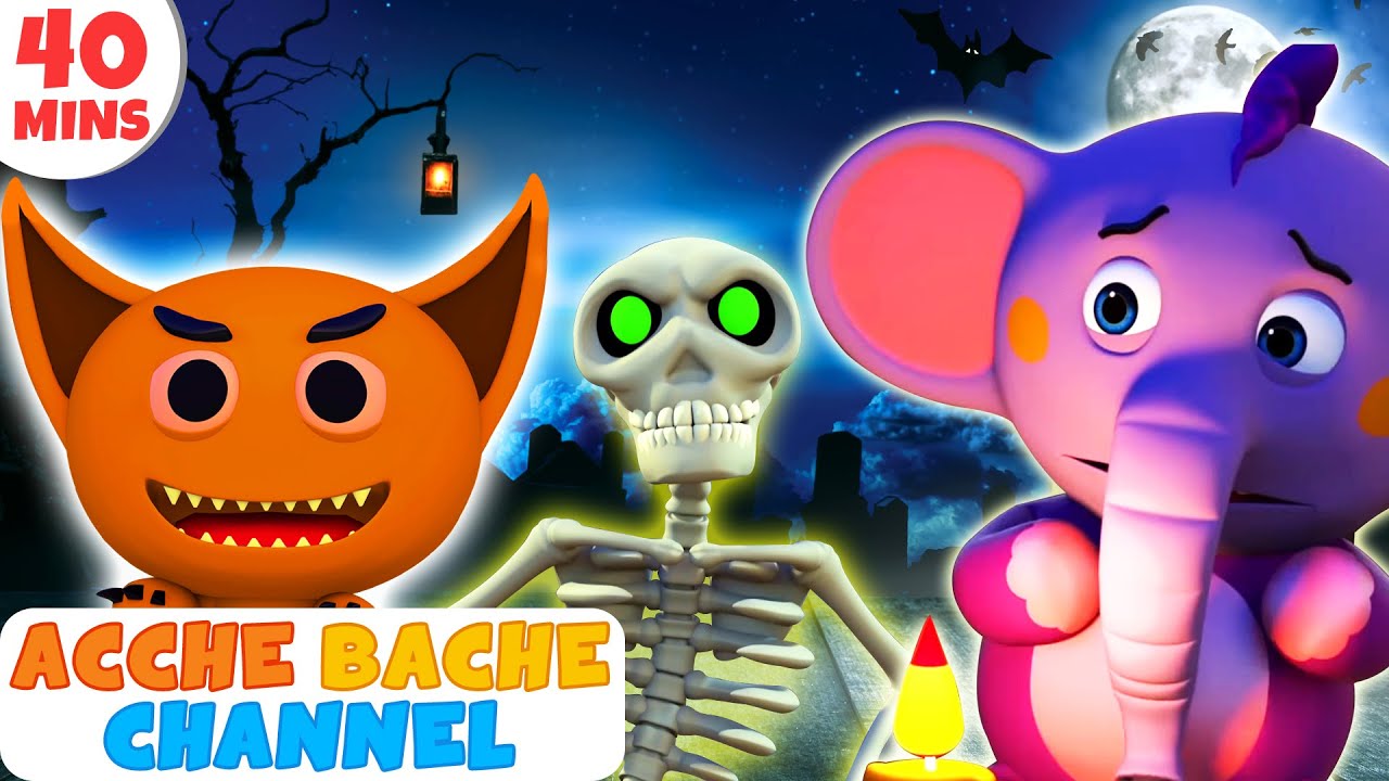 3D Halloween songs for Kids in Hindi | Nadiyon Paar | नदिया के पार | Acche Bache Channel