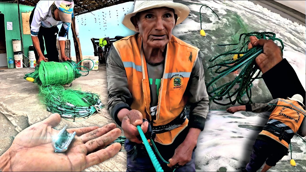 VEAN cómo don VÍCTOR se EMOCIONA al ESTRENAR su NUEVA RED de PESCA. Tiene casi 80 AÑOS  y VIVE SOLO