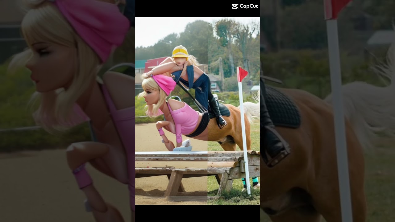 WHAT!!!!!! @HarlowLunaWhite  #horses #barbie #gonewrong