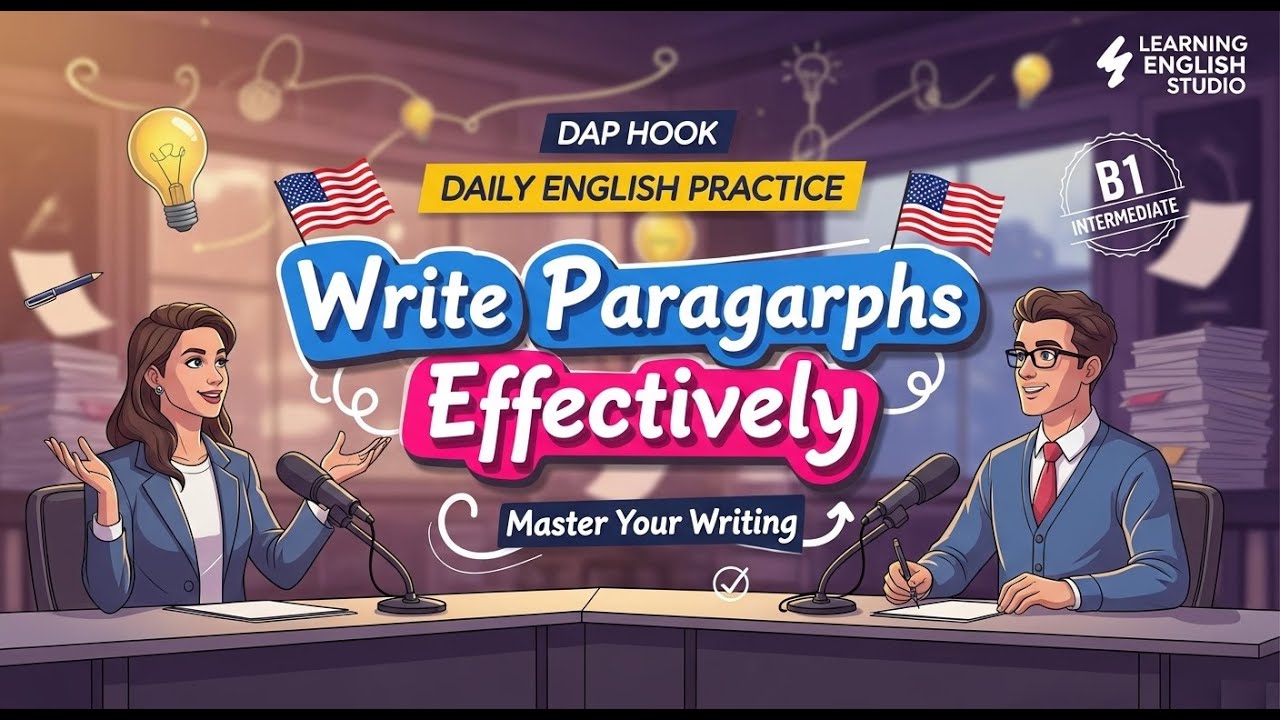 How to Write Engaging English Paragraphs | Writing Practice | learn English Podcast