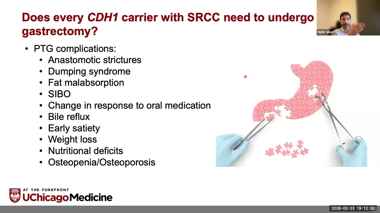 Changing Understanding in Hereditary Gastric Cancer Management with Dr. Ophir Gilad