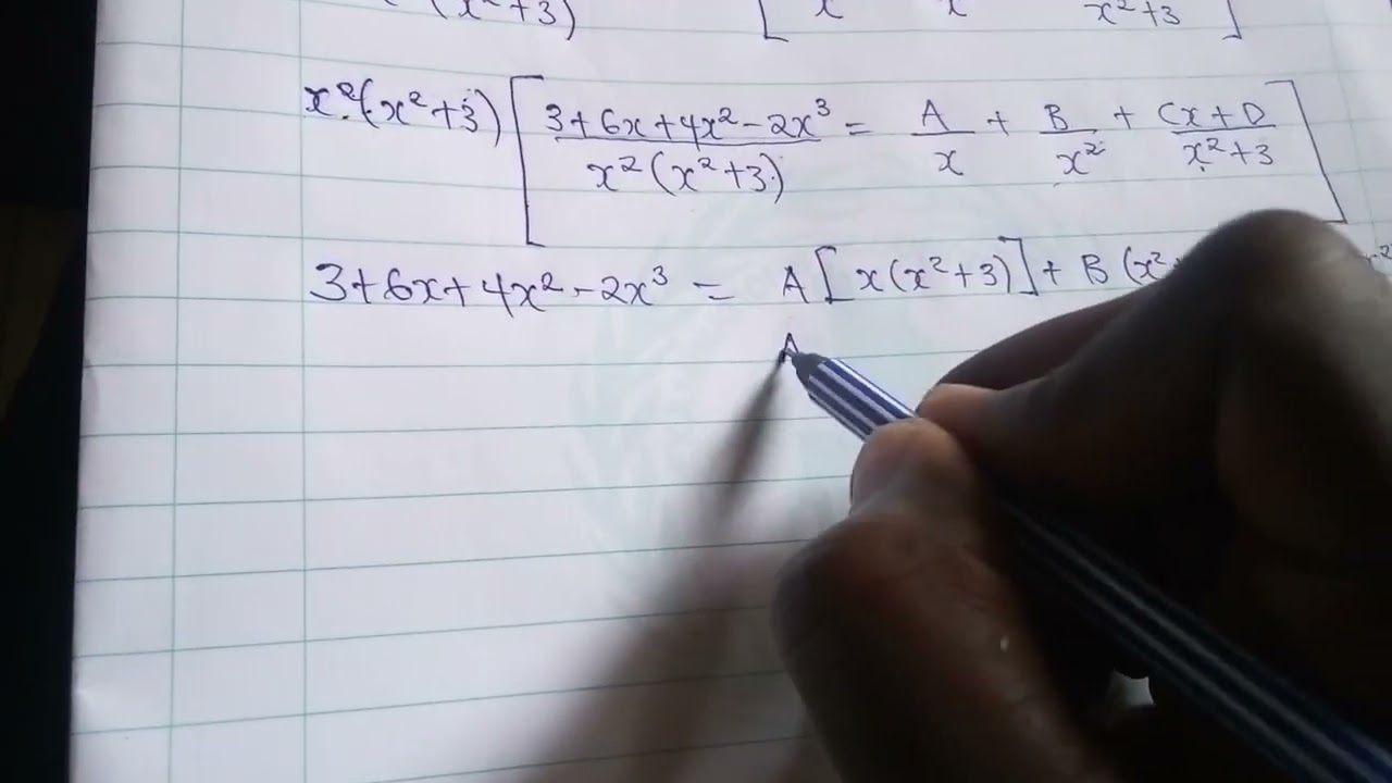 MA110 PARTIAL FRACTION PART 4