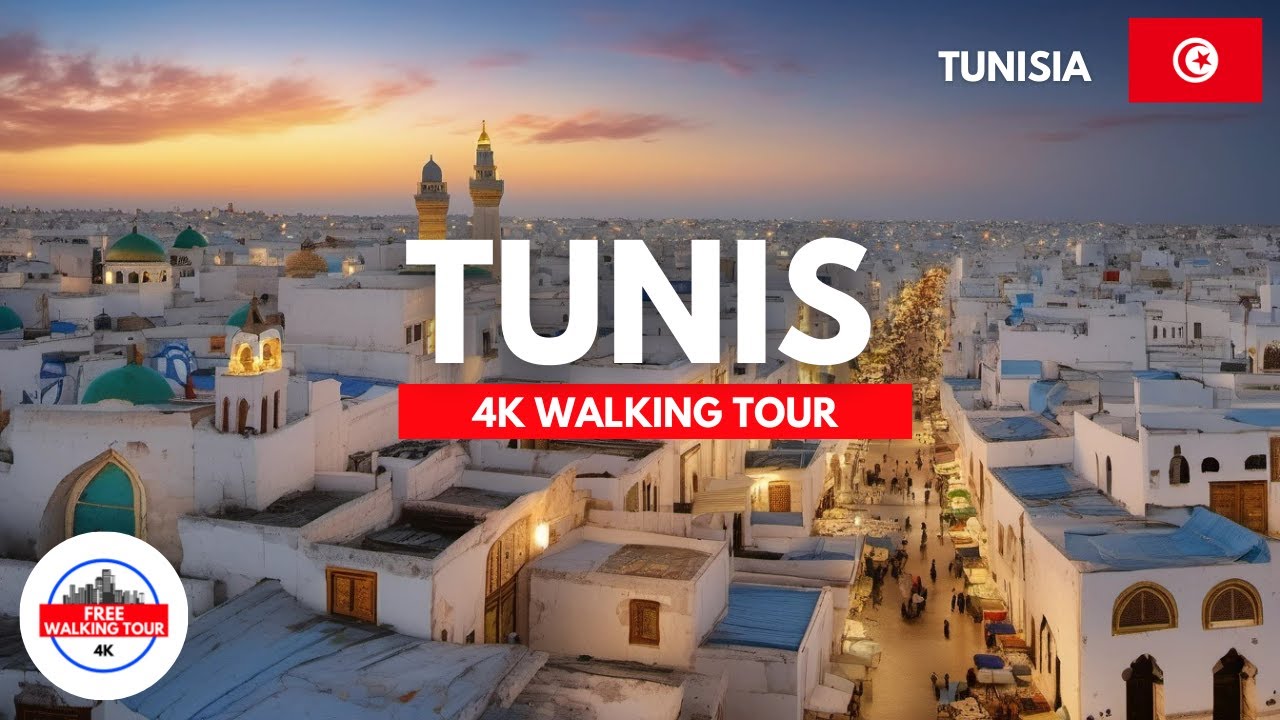 Tunis / تونس Walking Tour 4K/60FPS | Exploring the Heart of Tunisia