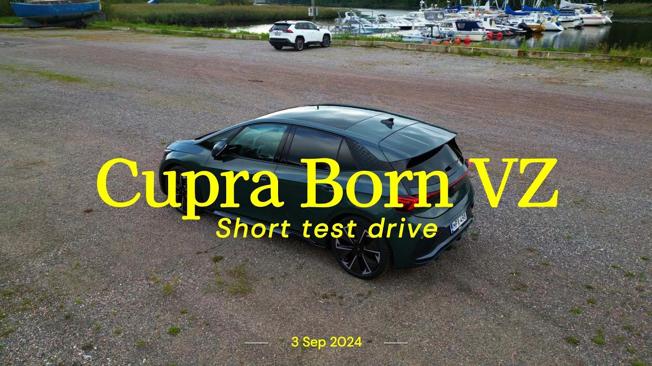 Test drive of Cupra Born VZ.  From 0-100 and consumption in motorway.