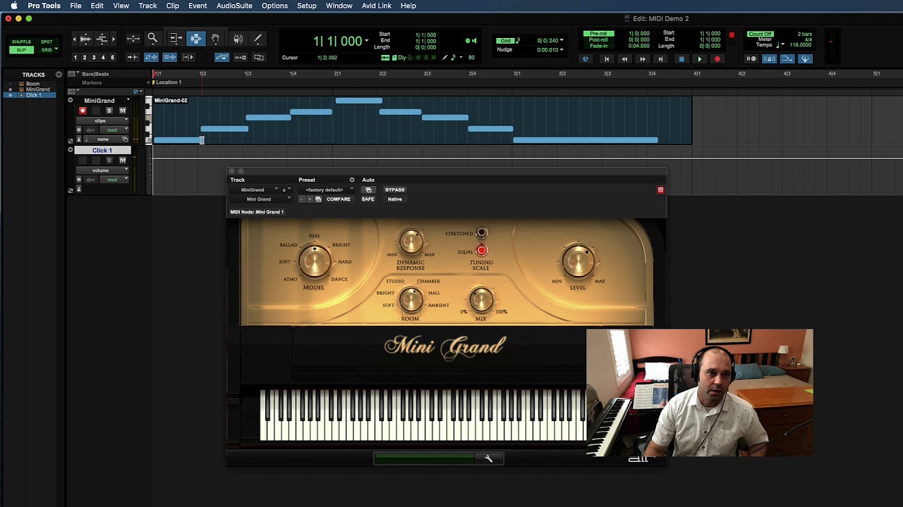 Pro Tools Basics: MIDI Recording and Virtual Instruments