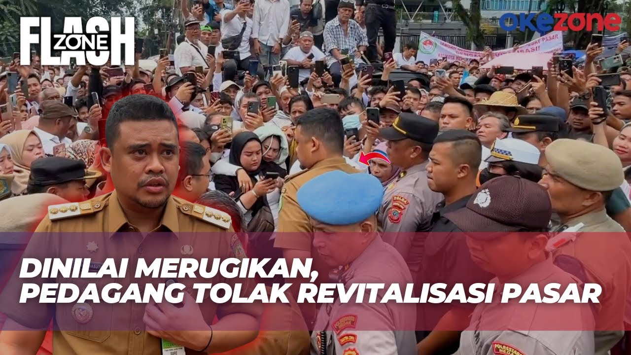 Ribuan Pedagang Medan Demo Tolak Revitalisasi, Kantor Bobby Nasution Dikepung