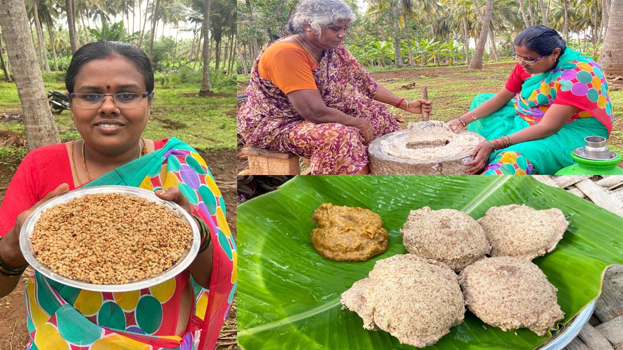Simple கொள்ளு இட்லி Recipe I Traditional Kollu Idli I Horse gram Idly Recipe I Tamil Village Cooking