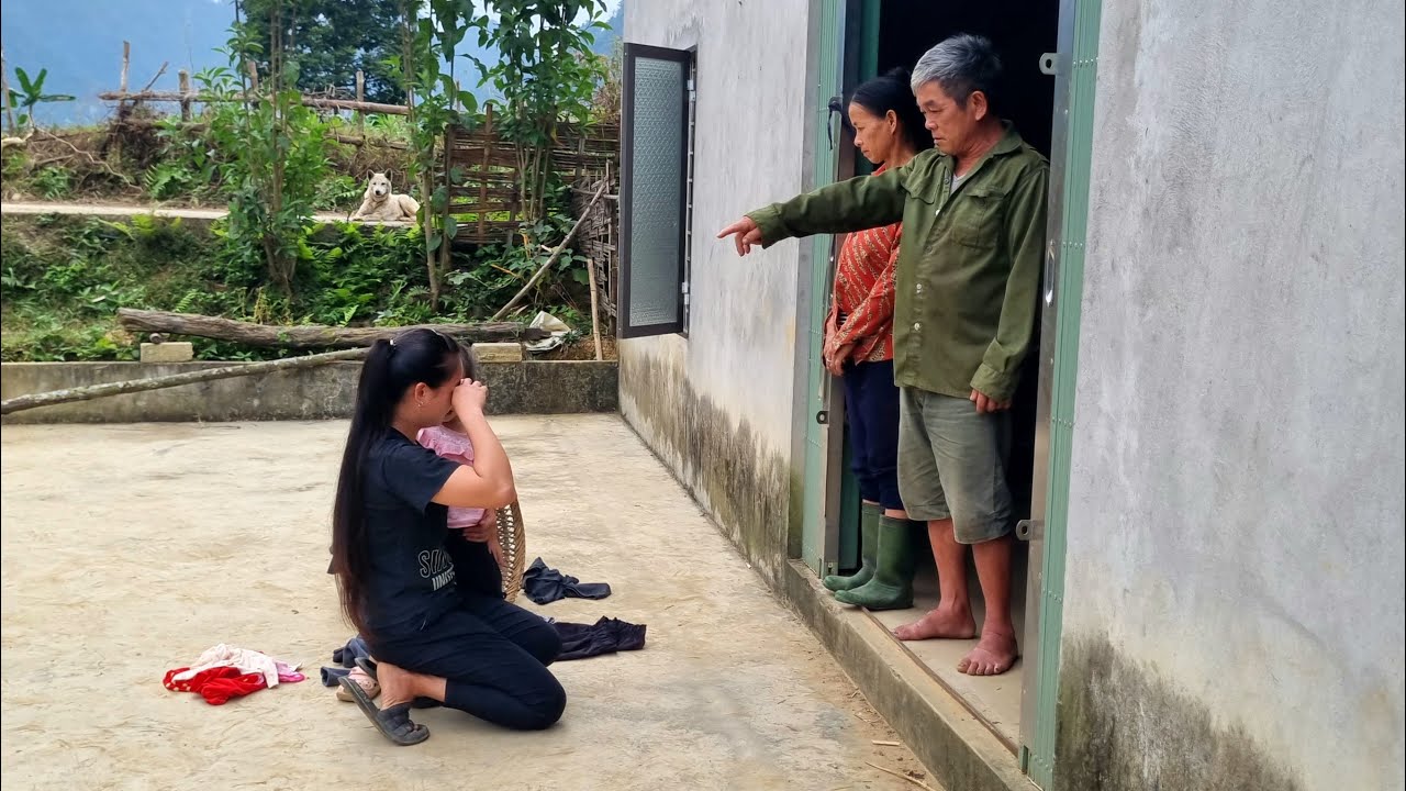 Bị bố mẹ chồng đuổi ra khỏi nhà, hai mẹ con đơn thân qua đêm trong rừng, single mother