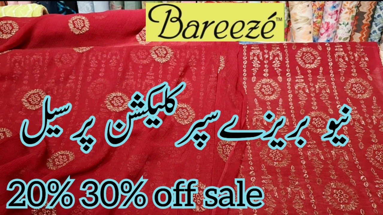Bareeze Biggest Lawn Sale 20%30% OFF ❤ | Bareeze Summer Sale