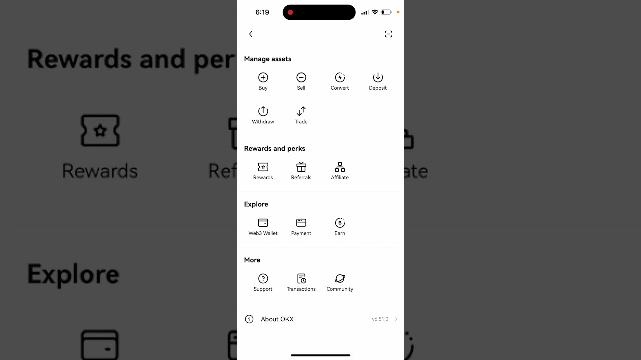 Where to enter a referral code in OKX app?