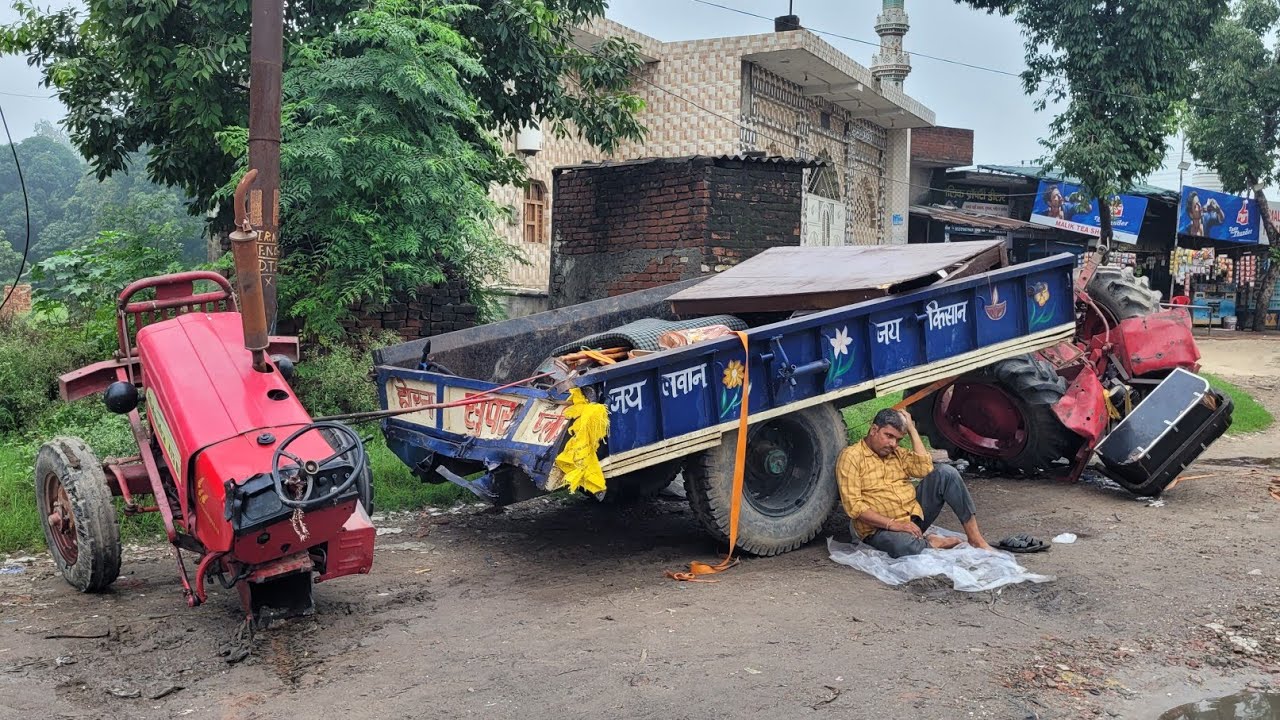 महिंद्रा ट्रेक्टर हो गया टुकड़े टुकड़े कावड़ यात्रियों के साथ हुआ भयानक हादसा Mahindra 475 Accident