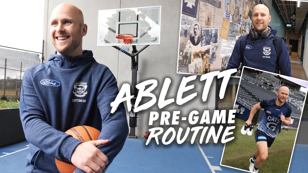 What does Gary Ablett do before the game?