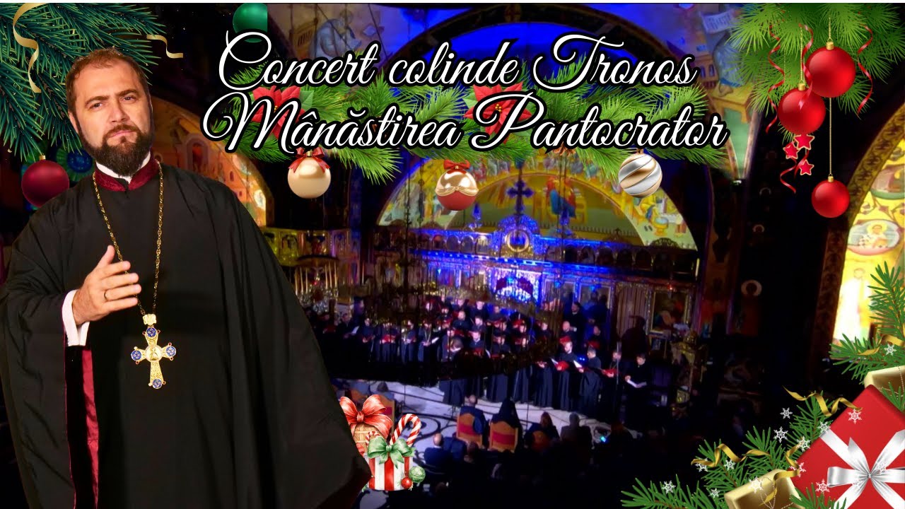 Concert colinde TRONOS la M&acirc;năstirea Pantocrator @bucuriacredintei @MihailBuca