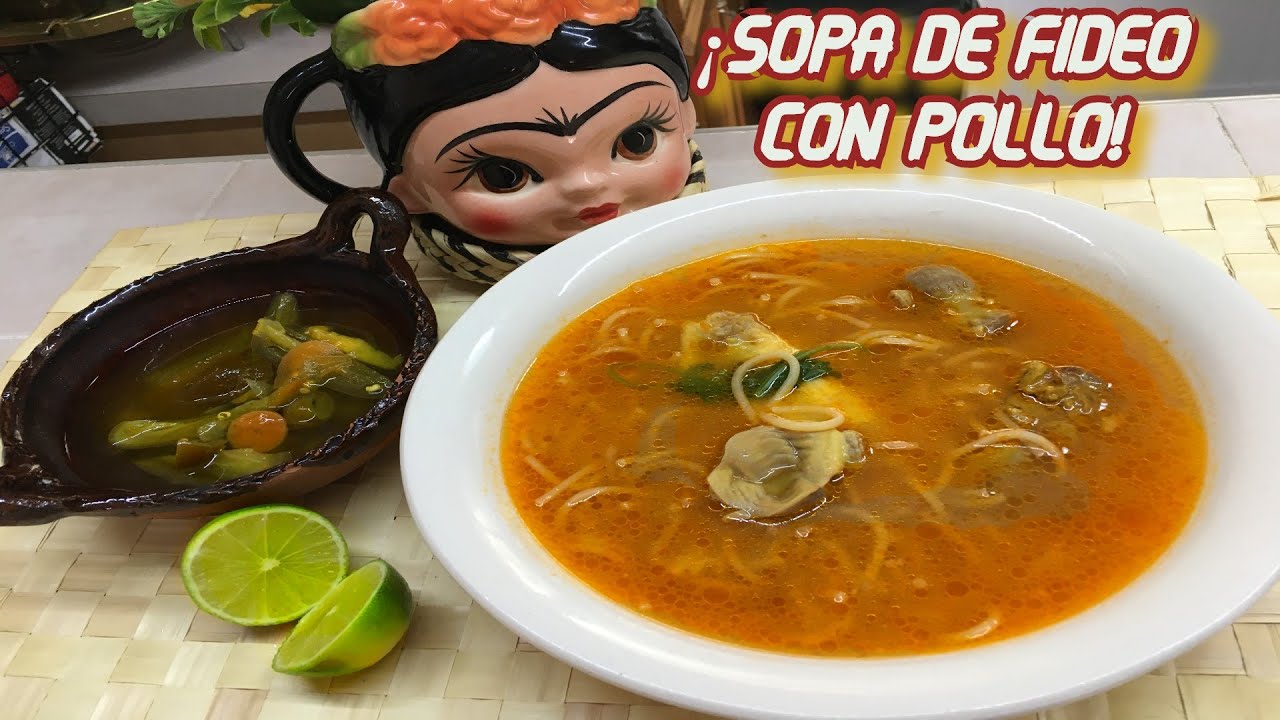 Como hacer SOPA DE FIDEO con MOLLEJAS DE POLLO| a mi estilo