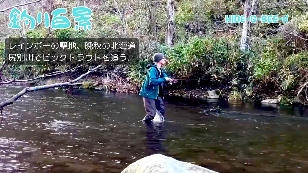 渓流【釣り百景】#521 晩秋の北海道、聖地尻別川でビッグレインボーを追う　#尻別川　#ニジマス　#釣り百景