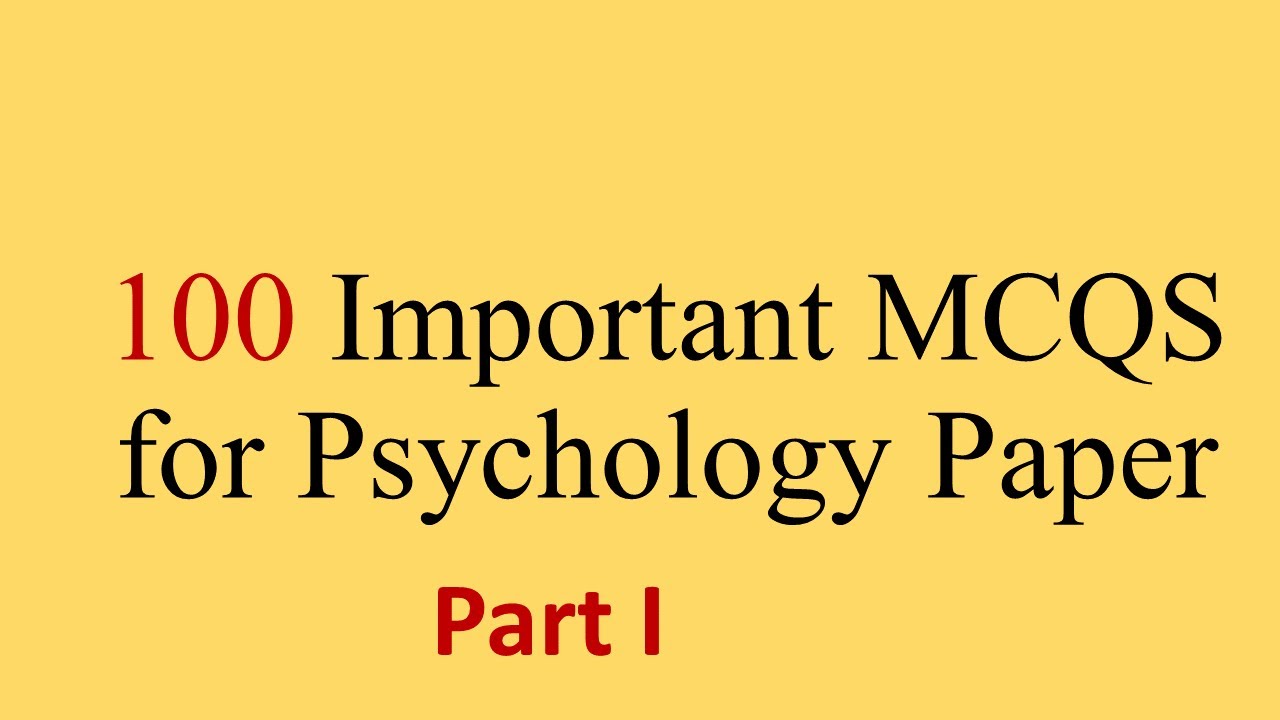 100 important MCQS for PPSC Psychology Paper | Part I| Explanation In Urdu| PPSC Exam Preparation|