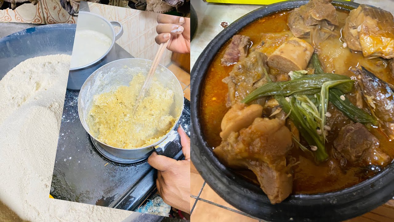 Konkonte and light soup 🍜 subscribe for more videos guys🫶🇿🇦🇬🇭#lifestyle #rice #konkonte 😉