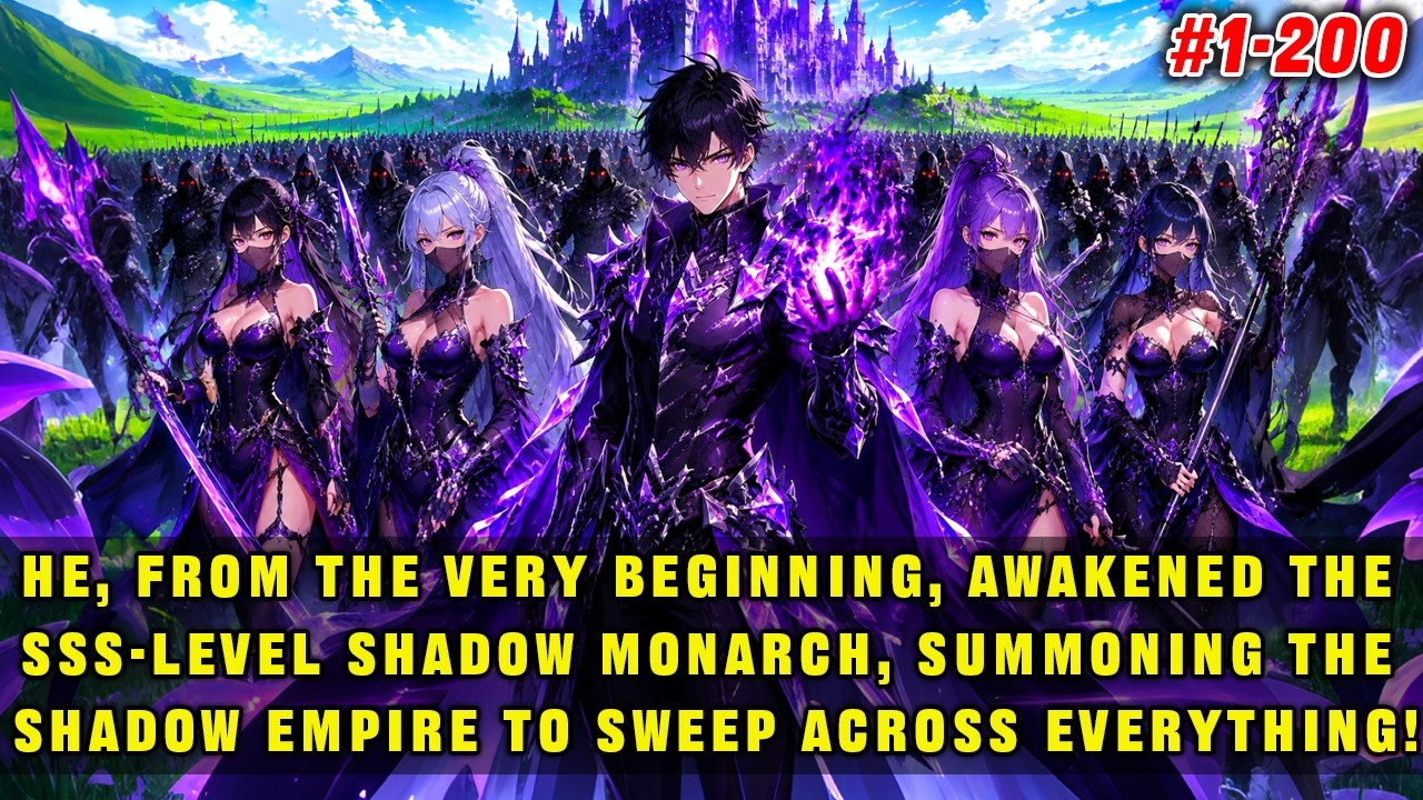 He awakens the SSS-level Shadow Monarch at the start, summoning shadows to sweep through everything!