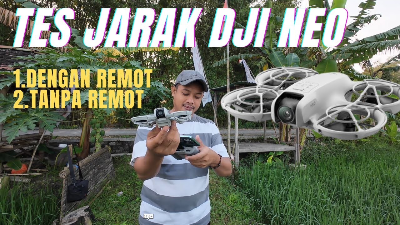 Test Jarak Dji Neo Dengan Remot dan Tanpa Remot !!