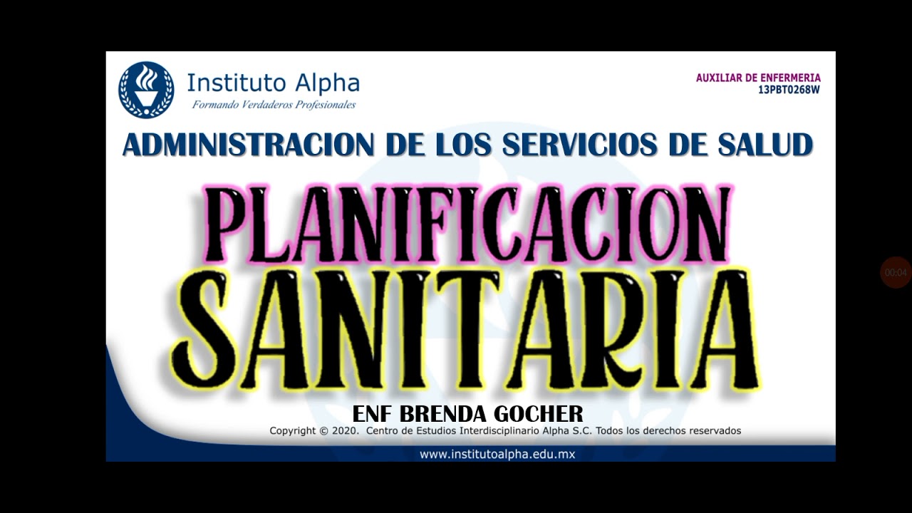 PLANIFICACION SANITARIA