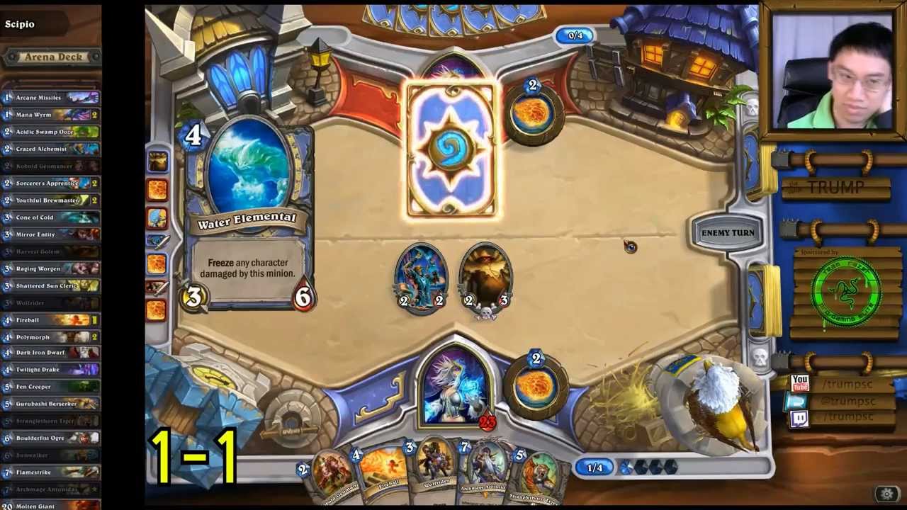 Hearthstone Mage Arena ft. Archmage Antonidas