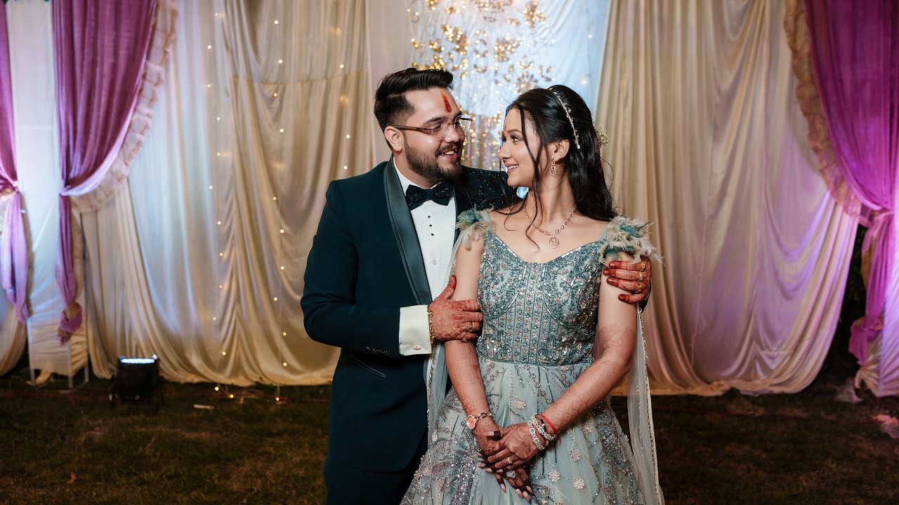 Stuti & Harsh's Enchanting Engagement | SweetSceneProduction