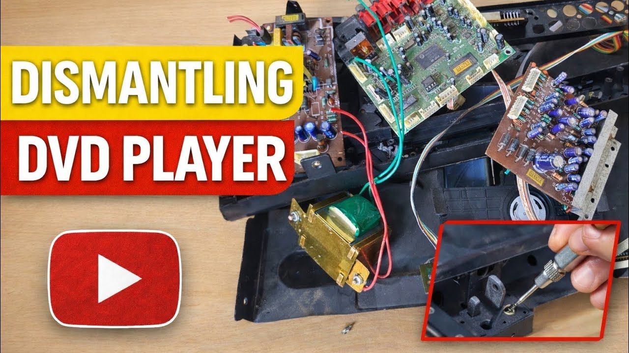 Dismantle Of DVD Player 📀 #dvd #dvdplayer 