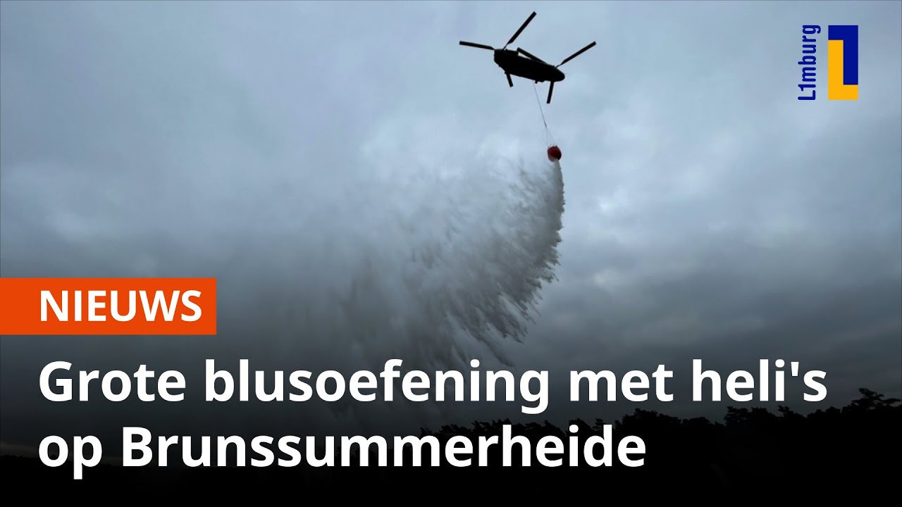 Grote blusoefening met helikopters op Brunssummerheide