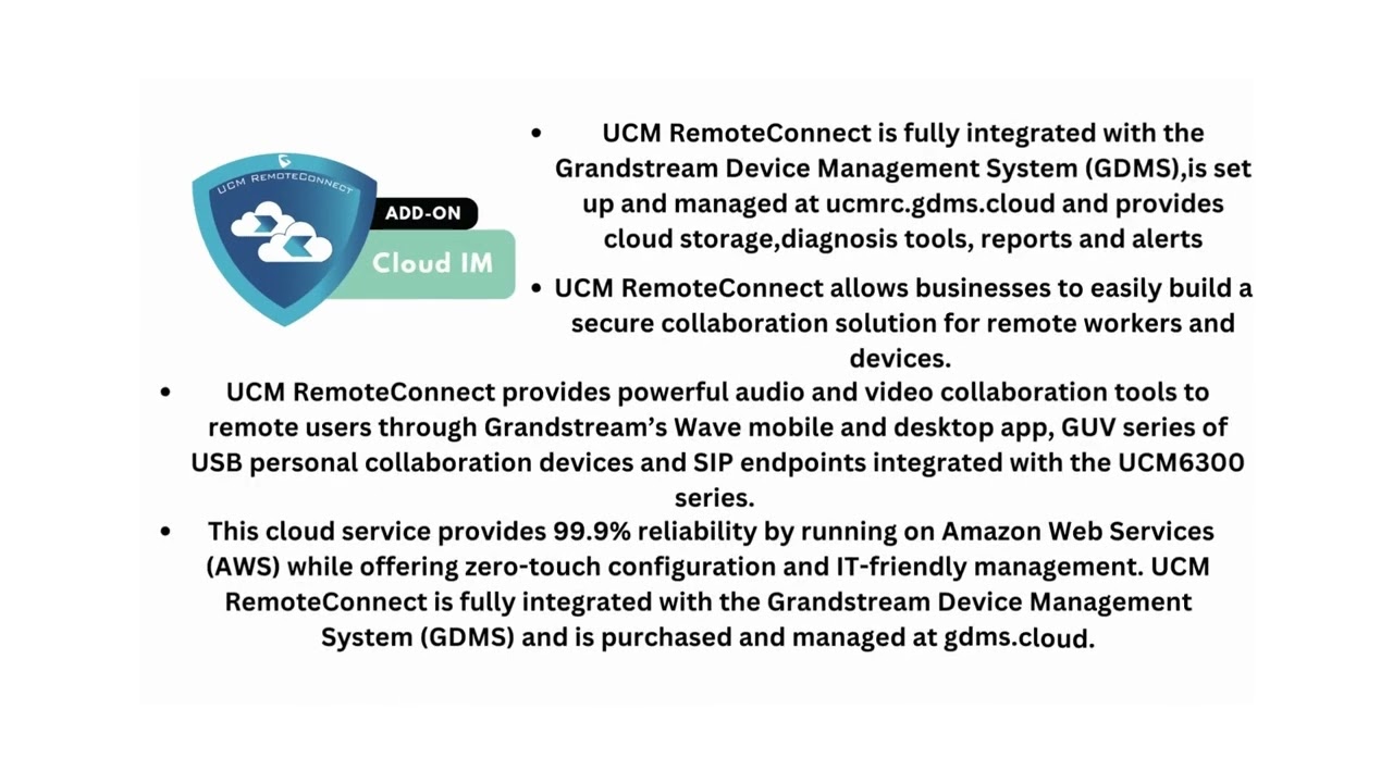 UCMRC Cloud IM Add On